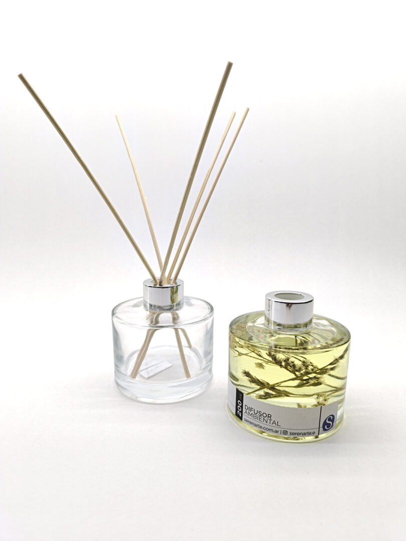 Difusor ambiental con varillas 200 ml (Frasco redondo) - Imagen 2