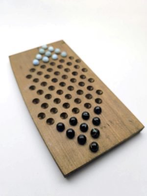 Damas Chinas - 2 jugadores - Madera y bolitas/canicas